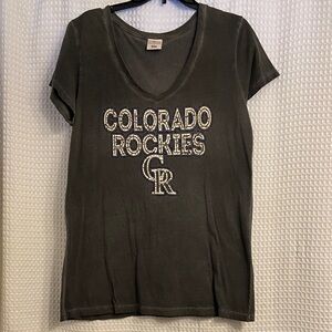 Colorado Rockies Women's Black T-Shirt